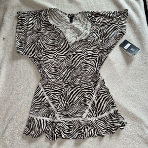 Coco Reef Adorn Cover Up Dress - Native Zebra sz.S